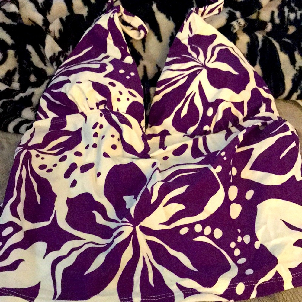 Purple bathing suit top